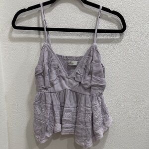 Hollister Lavender Ruffled Camisole